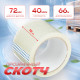 Скотч 72мм*66м 40мкм прозрачный (кор 24шт)