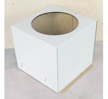 Коробка для торта 300*300*300мм с окном