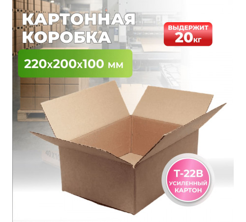 Коробка картонная 220*200*100 Т22В №333