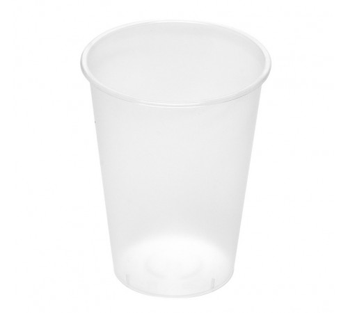 Стакан 375/410мл BUBBLE CUP D-90мм прозрачный матовый (25шт/500уп)
